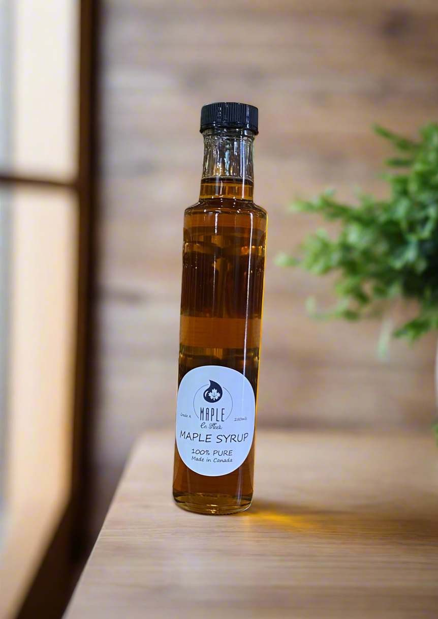 Maple Syrup tall glass 250mls