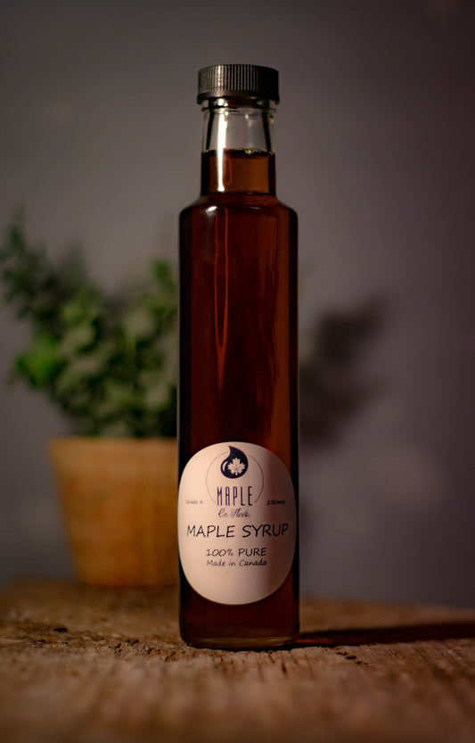 Maple Syrup tall glass 250mls